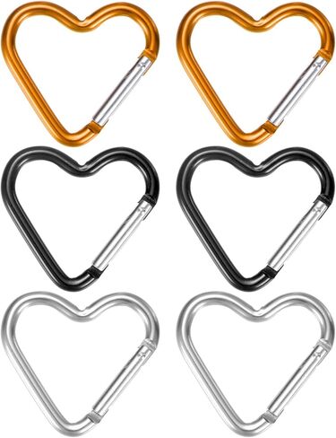 Heart Shaped Snap Clip - Durable Keychain Clip Spring Snap Hook Use for Backpacks in Saudi Arabia