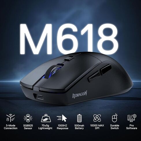 لوحة مفاتيح الألعاب الميكانيكية Redragon K689 وحزمة ماوس الألعاب M618 in Saudi Arabia
