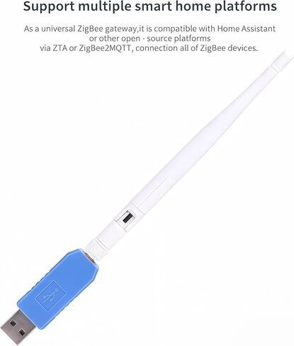 ZigBee 3.0 USB Dongle، متوافق مع Connect ZBT-1، هوائي خارجي عالي الأداء، يدعم الاقتران المنبثق، تحديثات البرامج الثابتة الرسمية in Kuwait