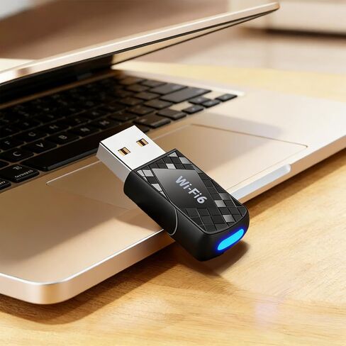 AX900Mbps USB WiFi 6 Adapter for PC, 2-in-1 Bluetooth 5.4 WiFi Adapter. 2.4G/5G Dual-Band Wireless Network Transceiver for Laptop/Desktop/Computer, WPA3, Supports Windows 11/10 Black in Saudi Arabia