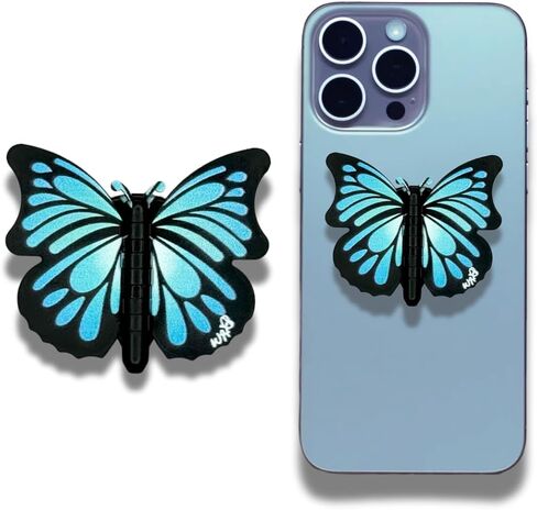 Cute Butterfly Phone Grip Socket – 3D Foldable Rotating Phone Holder with Pop-Style Finger Grip for iPhone, Android & Kindle (Lavender) in Saudi Arabia