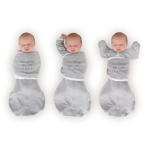 SwaddleDesigns 6-Way Omni Swaddle Sack Arms Up قماط لحديثي الولادة، المزيد من الخيارات لتهدئة منعكس البداية، وتحسين النوم، كيس نوم الطفل سهل الانتقال، 3 أشهر، 12-18 رطل، دقيق الشوفان المرقط in Kuwait