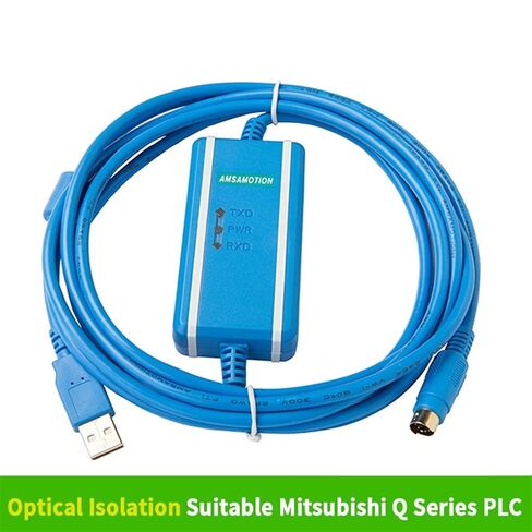 USB-QC30R2 + مناسب لكابل برمجة تنزيل بيانات سلسلة Q، كابل اتصال من نوع العزل البصري (نوع العزل) in Saudi Arabia