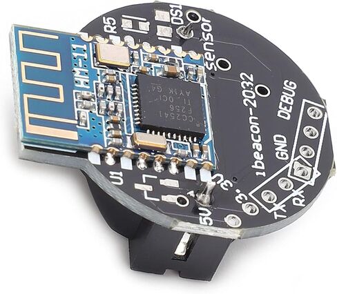 Bluetooth Base Station Module 4.0 BLE Wireless Module for iBeacon Base Station NearField Positioning with Temperature Humidity Monitoring Support WeChat iOS Android Battery in Saudi Arabia
