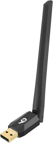 محول بلوتوث 6.0 للكمبيوتر الشخصي، جهاز استقبال دونجل USB طويل المدى 5dBi 150M USB، التوصيل والتشغيل، لسماعات الرأس، لوحة المفاتيح، الماوس، وحدة التحكم في الألعاب، مكبر الصوت، الكمبيوتر المحمول/سطح المكتب Windows 11/10/8.1/7 in Kuwait
