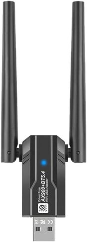 محول AX900 USB WiFi6 2.4G/5Ghz بلوتوث 5.4 USB دونغل 900Mbps جهاز استقبال لاسلكي WLAN لـ Win7/10/11(32/64 بت) in Kuwait