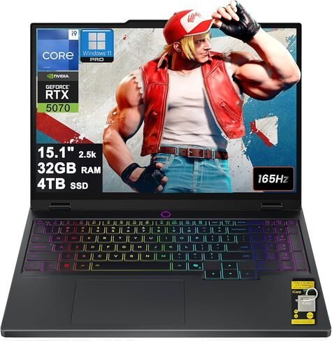 Lenovo Legion 5 Gaming AI Laptop 16" WQXGA 2560x1600 240Hz (100% DCI-P3, 500nits) Intel 24-core Ultra 9 275HX 32GB RAM 1TB SSD GeForce RTX 5060 (Up to 572 AI Tops) RGB Backlit Harman Win11Pro ICP Hub in Saudi Arabia