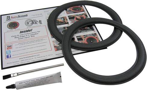 New Large Advent 10" Foam Speaker Repair Kit Metal Frame FSK-10AD (Pair) in Saudi Arabia
