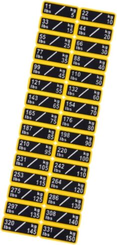 Circuit Breaker Label Sticker Weight Stickers Weight Stack Labels Decals for Body Building, 10 to 200lb, 7cmx1.2cm in Saudi Arabia
