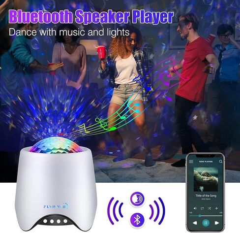 Hoom Decor Star Projector, Galaxy Projector for Bedroom, Night Lights for Kids, Ceiling Projector for Teen Girls, Night Light Projector for Bedroom, Music Speaker, White Noise Sound Machine in Saudi Arabia