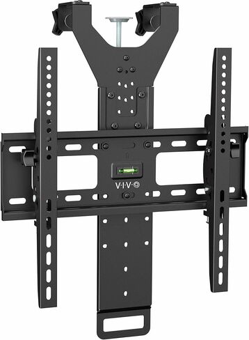 VIVO TV Hanger Bracket for 42 to 75 inch Flat and Curved Screens, Light Weight Steel Design, Height Adjustable Cross Bar, Loft Bed, Thin Door TV Mount, Max VESA 400x400, Black, MOUNT-TV02LB in Saudi Arabia
