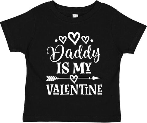 inktastic Daddy is My Valentine Girls Toddler T-Shirt in Saudi Arabia