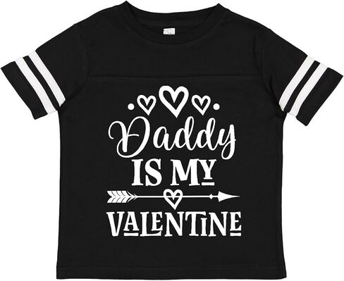 inktastic Daddy is My Valentine Girls Toddler T-Shirt in Saudi Arabia