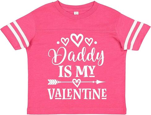 inktastic Daddy is My Valentine Girls Toddler T-Shirt in Saudi Arabia