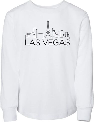 تي شيرت للأطفال الصغار بأكمام طويلة من Skyline Las Vegas Nevada in Kuwait