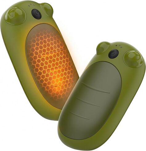 Rechargeable Hand Warmers 2 Pack, Reusable Pocket Heater with 3 Heat Levels, Magnetic Split Electric Handwarmer, Portable Heating for Hunting, Camping, Golf in Saudi Arabia