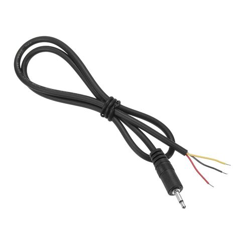 MECCANIXITY 3PCS 3.5mm Male Jack 28AWG 3 Pole for Audio Earphone Headphone Mono Speaker Repair, 0.25m/10 Inch in Saudi Arabia