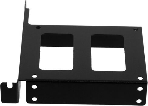 حامل القرص الصلب الميكانيكي وحامل تثبيت SSD لفتحة توسيع Pci، حامل محرك الأقراص الصلبة المعدني بتصميم كامل الارتفاع، ملحق تثبيت علبة الكمبيوتر الأسود لتخزين سطح المكتب in Saudi Arabia