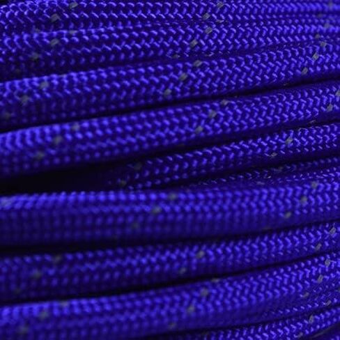BoredParacord Brand 550 lb Reflective Tracer Acid Purple Paracord (100 feet) in Saudi Arabia