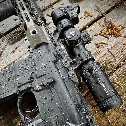 VICTOPTICS 1-6x24 ألياف 30 مم أنبوب المستوى البؤري الثاني Riflescope 6 مستويات مضيئة MIL شبكاني LPVO نطاق بندقية صفر إعادة ضبط قفل البرج مع حلقات نطاق ويفر للصيد والرماية المدمجة in Kuwait