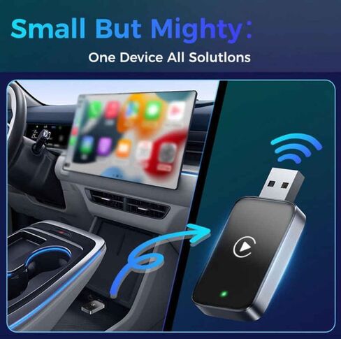 محول Carplay اللاسلكي لسيارة Honda Odyssey 2018-2023 2024 2025، محول لاسلكي للتوصيل والتشغيل، ملحقات CarPlay 2 في 1، إعادة الاتصال التلقائي in Kuwait