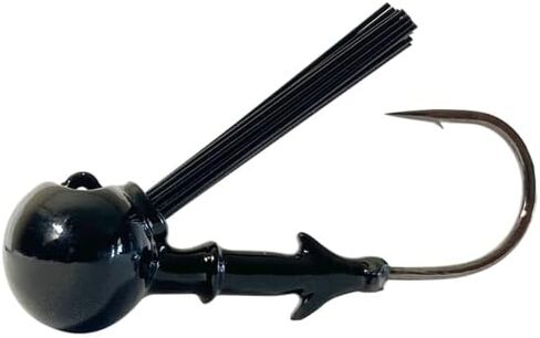 Dobyns Rods FBHEADW/GRDBLK1/44PK رأس كرة قدم أسود مع واقي من الأعشاب، خطاف Gamakatsu مقاس 4/0 4 عبوات 1/4 أونصة رأس كرة قدم أسود مع واقي من الأعشاب، خطاف Gamakatsu مقاس 4/0 4 عبوات، 1/4 أونصة in Saudi Arabia