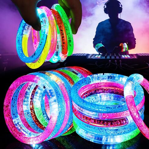 150 قطعة من أساور LED المتوهجة تتوهج في الظلام، ألعاب وامضة مضيئة للأطفال والكبار، إكسسوارات نيون كرنفال وحفلات أعياد الميلاد وحفلات رأس السنة الجديدة in Kuwait