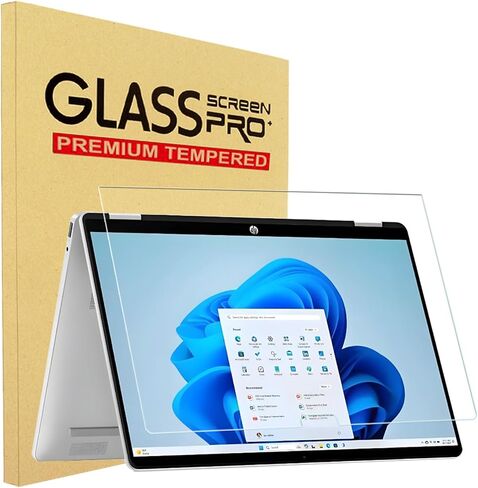 YINOVEEN 14 Inch Tempered Glass Screen Protector for 2025 HP OmniBook X Flip x360 14" 2-in-1 (14-fk/fm0000) Laptop, 9H, Anti-Scratch in Saudi Arabia