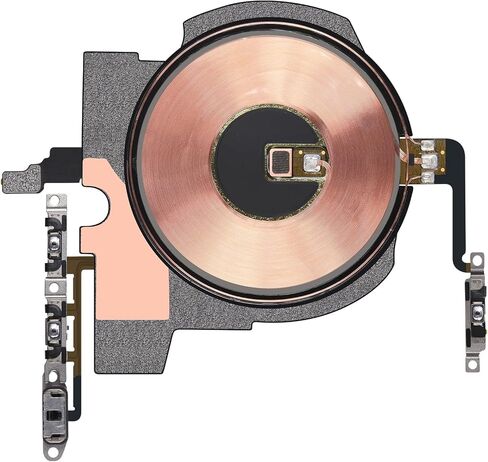 NFC Chip Power Volume Button Wireless Charging Charger Panel Coil Replacement for iPhone 13 PRO On/Off Switch Control Repair Silent Mute Key Assembly with Metal Bracket in Saudi Arabia
