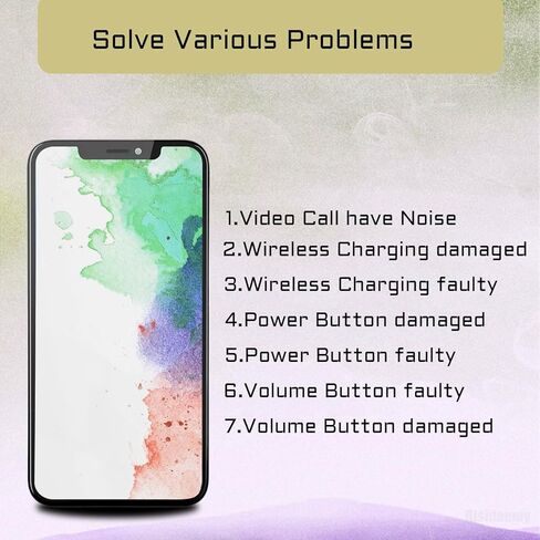 NFC Chip Power Volume Button Wireless Charging Charger Panel Coil Replacement for iPhone 13 PRO On/Off Switch Control Repair Silent Mute Key Assembly with Metal Bracket in Saudi Arabia