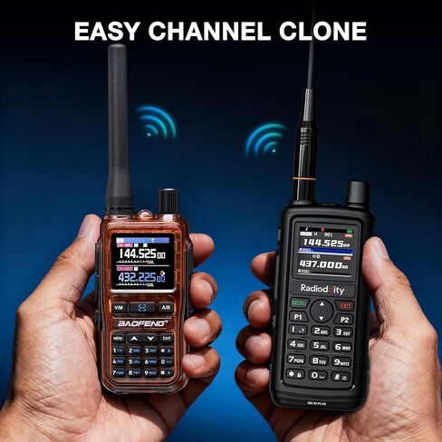 [متوافق مع Chirp] راديو Baofeng UV-5G Mini GMRS المحمول مع برمجة تطبيق BT، جهاز اتصال لاسلكي طويل المدى GMRS مكرر قادر، مع جهاز استقبال 8 نطاقات، 999 قناة، للطرق الوعرة، عبوتان، كهرماني in Saudi Arabia