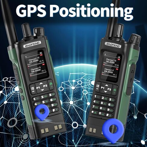 BAOFENG DM32 DMR Radio Handheld Ham Radio 10W Rechargeable Walkie Talkies for Adults (4PCS Batteries) DM-32UV Portable NOAA Weather with GPS,Copy Frequency,USB-C Charging for Survival Gear, 2 Pack in Saudi Arabia