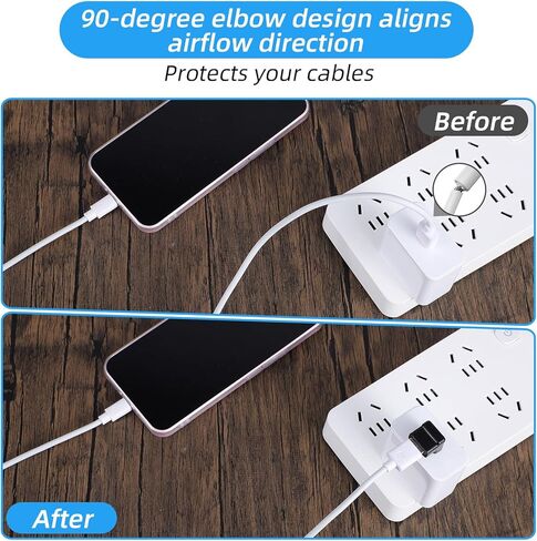 محول USB 3.2 90 درجة، قطعتان، زاوية قائمة USB من النوع A ذكر إلى أنثى موصل موسع لشاحن لوحة مفاتيح الكمبيوتر المحمول والماوس in Kuwait