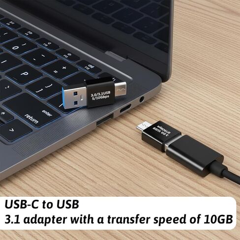 4 PCS USB-C 3.0/3.1 Male to Males Adapter, USB C/Type C Males to USB Male Converter for Computers Notebook Mobile Phones Connector Connection or Data Cable Extension in Saudi Arabia