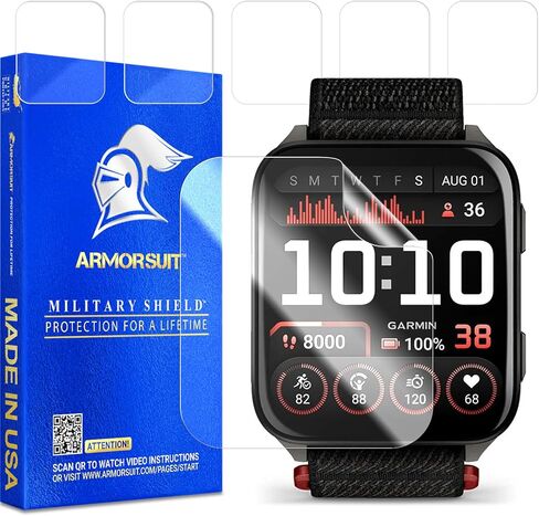 ArmorSuit 6 Pack for Garmin Venu X1 Screen Protector MilitaryShield HD Clear Film - Made in USA in Saudi Arabia