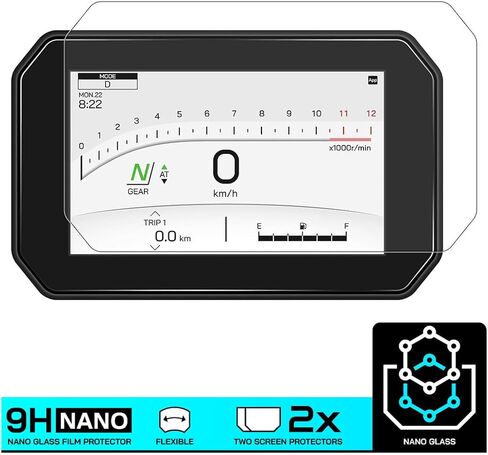 Speedo Angels NANO GLASS Dashboard Screen Protector compatible with YAMAHA TRACER 9 (GT) (2025-) x 2 in Kuwait