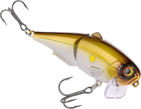 Strike King (HCWS2-355) Wake Shad Fishing Lure, Single Jointed Swimming Topwater Wakebait, 1-Ounce, Size 2 Treble Hooks, Mirage Ayu in Saudi Arabia