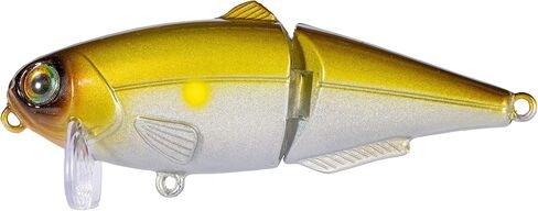 Strike King (HCWS2-355) Wake Shad Fishing Lure, Single Jointed Swimming Topwater Wakebait, 1-Ounce, Size 2 Treble Hooks, Mirage Ayu in Saudi Arabia
