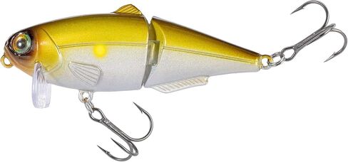 Strike King (HCWS2-355) Wake Shad Fishing Lure, Single Jointed Swimming Topwater Wakebait, 1-Ounce, Size 2 Treble Hooks, Mirage Ayu in Saudi Arabia