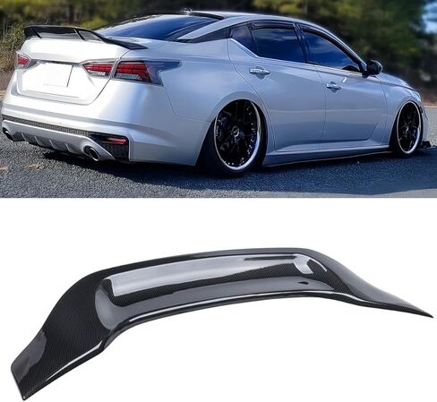 سبويلر خلفي متوافق مع 2019-2024 Nissan Altima S SV SR SL، صندوق أسود لامع خارجي منقار البط وغطاء خلفي للشفاه مناسب لـ 2019 2020 2021 2022 2023 2024 سيدان ذات 4 أبواب in Kuwait