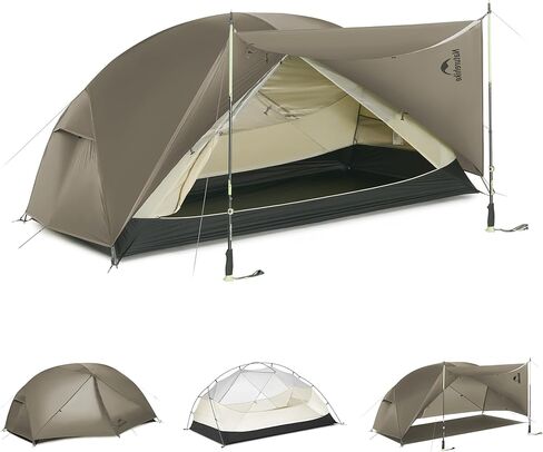 Naturehike Mongar Pro 1/2/3 شخص خيمة الظهر، نايلون مقاوم للماء سهل الإعداد خيمة تخييم خفيفة الوزن in Kuwait