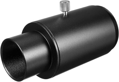 محول تركيب التلسكوب المتوافق مع Canon EOS يتميز بأنبوب تمديد 1.25 بوصة وحلقة على شكل حرف T - ألومنيوم أسود، بدون علامة تجارية، مناسب تمامًا in Kuwait