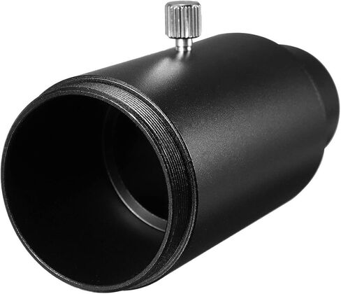 محول تركيب التلسكوب المتوافق مع Canon EOS يتميز بأنبوب تمديد 1.25 بوصة وحلقة على شكل حرف T - ألومنيوم أسود، بدون علامة تجارية، مناسب تمامًا in Kuwait