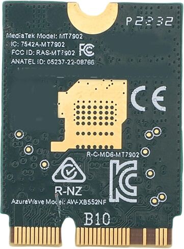 بطاقة لاسلكية WiFi 6E، M.2 NGFF ثلاثية النطاق بسرعة 4200 ميجا بت في الثانية مع BT5.2 وهوائي مزدوج، لسطح المكتب المحمول Wins 10 11 in Saudi Arabia