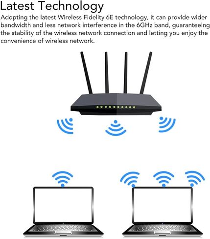 بطاقة الشبكة اللاسلكية Yunseity MT7902، 2400 ميجا بت في الثانية واي فاي 6E Band 2.4 جيجا هرتز 5 جيجا هرتز 6 جيجا هرتز 5.2 M.2 محول، مع اتصال ثابت، للكمبيوتر المحمول المكتبي 10 11 in Saudi Arabia