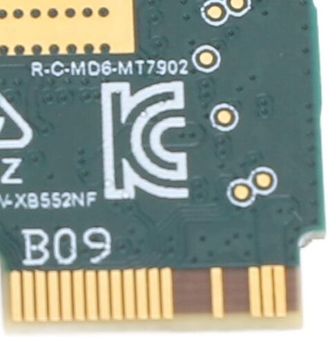 بطاقة الشبكة اللاسلكية Yunseity MT7902، 2400 ميجا بت في الثانية واي فاي 6E Band 2.4 جيجا هرتز 5 جيجا هرتز 6 جيجا هرتز 5.2 M.2 محول، مع اتصال ثابت، للكمبيوتر المحمول المكتبي 10 11 in Saudi Arabia