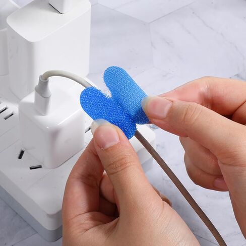 32 PCS Self-Adhesive Cable Labels, Multi Color Durable Write On Cord Label Wire Labels Computers Cable Management and Identification Waterproof Self-Adhesive Nylon Cables Label(8 Colors) in Saudi Arabia