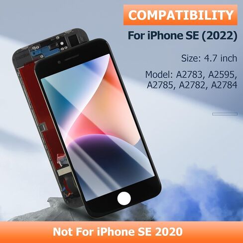 AGCUT آيفون SE 3rd الجيل 2022 قطع غيار للشاشة آيفون SE 2022 شاشة LCD A2595 LCD محول الأرقام شاشة تعمل باللمس إصلاح أجزاء in Kuwait