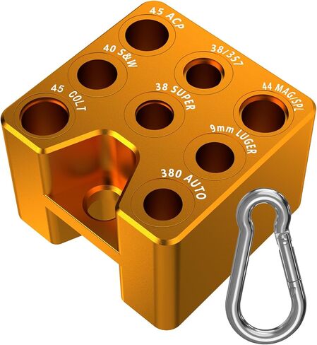 Ammo Checkers, Ammo Checker Cartridge Gauge, Accurate Size Ammo Checker Cartridge Gauge for Reloading, Ammunition Ammo Checkers with Snap Hook in Saudi Arabia