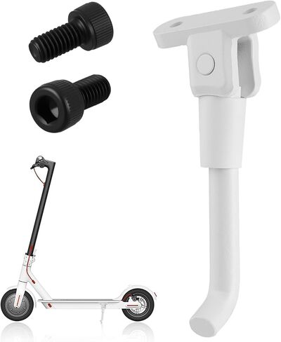 Scooter Kickstand متوافق مع Xiaomi M365/1S/PRO/PRO 2 الدراجات البخارية الكهربائية ، داعمة داعمة في الجانبية دعم موقف وقوف السيارات بمسامير ، سهلة التثبيت الإصلاحات الإصلاح للاستخدام اليومي in Kuwait